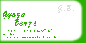 gyozo berzi business card